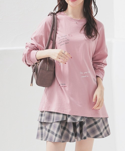 落書風ロゴビッグTシャツ（Tシャツ/カットソー）｜Honeys