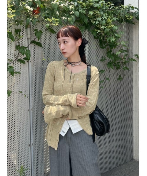 SLY(スライ)の「ROSE F/PEARL CHOKER ローズ フェイクパール チョーカー(チョーカー・レディース・ホワイト・FREE)」の13枚目の写真