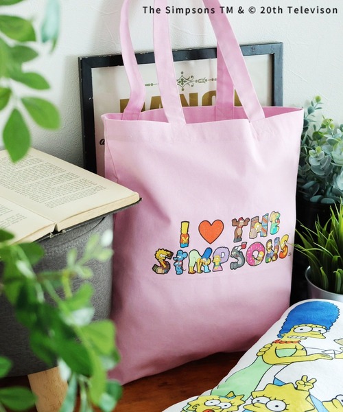 LEPSIM（レプシィム）の「【THE SIMPSONS／ザ・シンプソンズ】トートバッグ　586589（トートバッグ・レディース・オフホワイト/ピンク・ONE SIZE）」の2枚目の写真