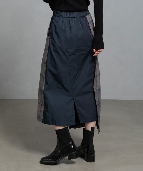 MARECHAL TERRE（マルシャルテル）の「タイトフレアーデザインスカート（スカート・レディース・ブラウン/ネイビー/ネイビー系/ベージュ系・M）」の6枚目の写真