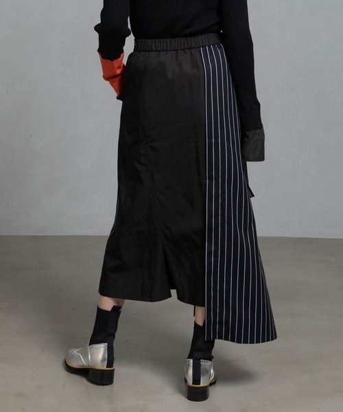 MARECHAL TERRE（マルシャルテル）の「タイトフレアーデザインスカート（スカート・レディース・ブラウン/ネイビー/ネイビー系/ベージュ系・M）」の15枚目の写真