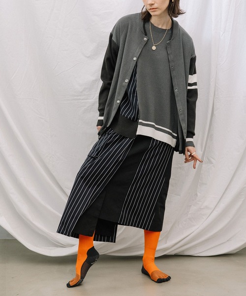 MARECHAL TERRE（マルシャルテル）の「タイトフレアーデザインスカート（スカート・レディース・ブラウン/ネイビー/ネイビー系/ベージュ系・M）」の22枚目の写真