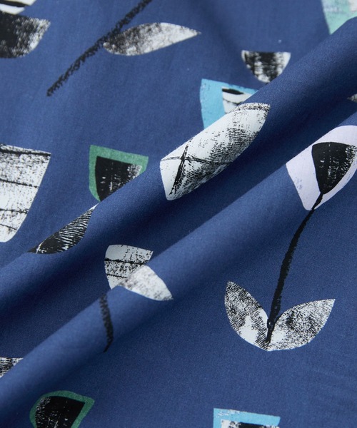 LA MARINE FRANCAISE(マリン フランセーズ)の「リバティプリントギャザーブラウス(シャツ/ブラウス・レディース・グリーン/ブルー・FREE)」の10枚目の写真