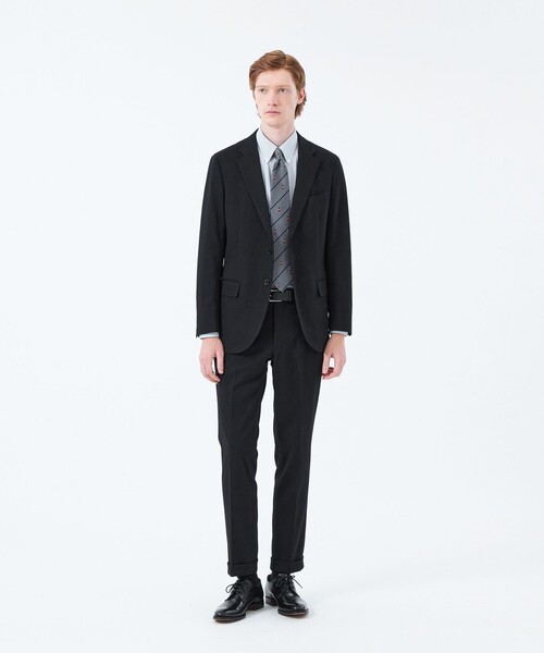 MACKINTOSH PHILOSOPHY(マッキントッシュ フィロソフィー)の「バッキンガムベア×ストライプ レギュラータイ(ネクタイ・メンズ・チャコールグレー/ブルー系その他7/ダークネイビー・FREE)」の7枚目の写真