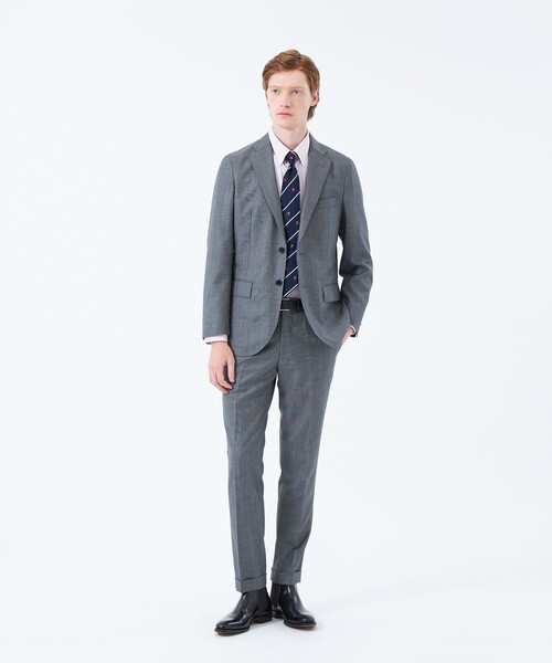 MACKINTOSH PHILOSOPHY(マッキントッシュ フィロソフィー)の「バッキンガムベア×ストライプ レギュラータイ(ネクタイ・メンズ・チャコールグレー/ブルー系その他7/ダークネイビー・FREE)」の9枚目の写真