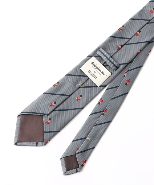 MACKINTOSH PHILOSOPHY(マッキントッシュ フィロソフィー)の「バッキンガムベア×ストライプ レギュラータイ(ネクタイ・メンズ・チャコールグレー/ブルー系その他7/ダークネイビー・FREE)」の10枚目の写真