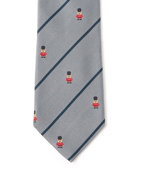 MACKINTOSH PHILOSOPHY(マッキントッシュ フィロソフィー)の「バッキンガムベア×ストライプ レギュラータイ(ネクタイ・メンズ・チャコールグレー/ブルー系その他7/ダークネイビー・FREE)」の11枚目の写真