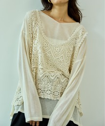 Libra Cue | Vネックシアーニット(ニット/セーター)