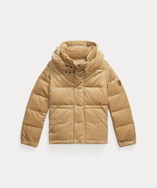 セール】コンバーチブル コーデュロイ ダウン ジャケット（ダウン