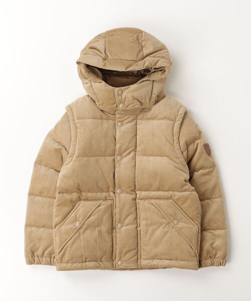 セール】コンバーチブル コーデュロイ ダウン ジャケット（ダウン