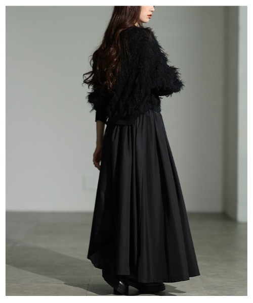 Sawa a la mode（サワアラモード）の「ブロードギャザーフレアロングスカート（スカート・レディース・ブルー/ブラック/モカ・FREE）」の20枚目の写真