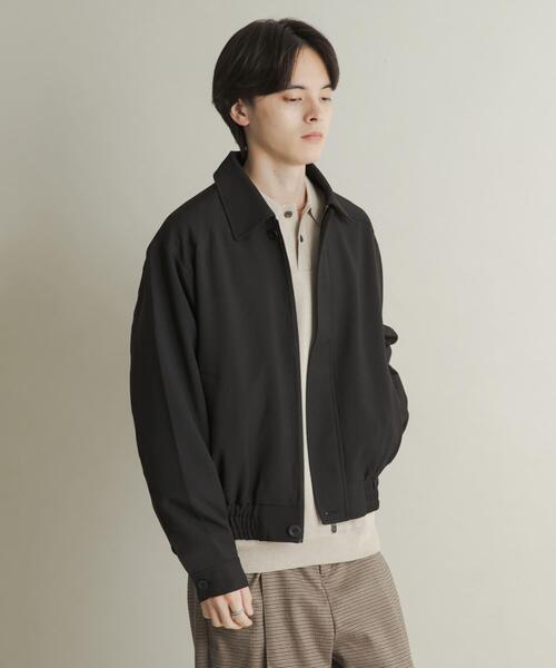 SENSE OF PLACE by URBAN RESEARCH（センスオブプレイスバイアーバンリサーチ）の「メランジバルーンジップブルゾン（ブルゾン・メンズ・ブラック/ベージュ/パープル・MEDIUM/LARGE）」の4枚目の写真