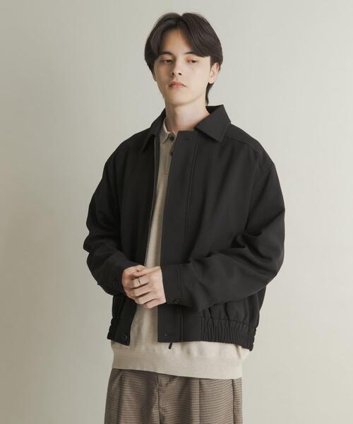 SENSE OF PLACE by URBAN RESEARCH（センスオブプレイスバイアーバンリサーチ）の「メランジバルーンジップブルゾン（ブルゾン・メンズ・ブラック/ベージュ/パープル・MEDIUM/LARGE）」の6枚目の写真