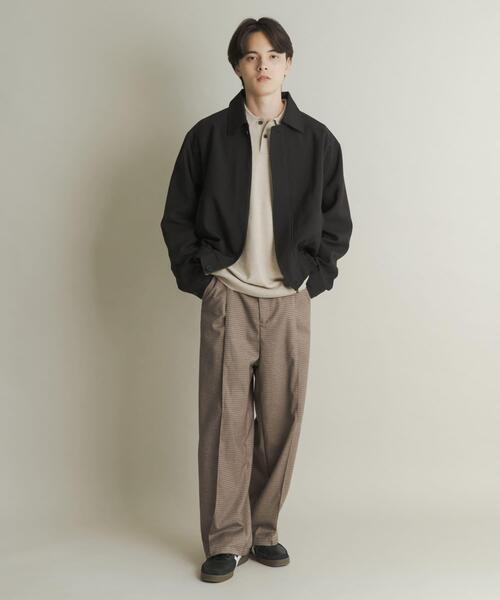 SENSE OF PLACE by URBAN RESEARCH（センスオブプレイスバイアーバンリサーチ）の「メランジバルーンジップブルゾン（ブルゾン・メンズ・ブラック/ベージュ/パープル・MEDIUM/LARGE）」の9枚目の写真