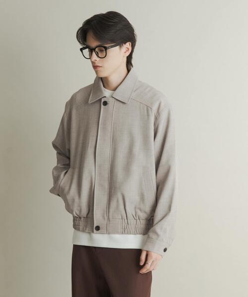 SENSE OF PLACE by URBAN RESEARCH（センスオブプレイスバイアーバンリサーチ）の「メランジバルーンジップブルゾン（ブルゾン・メンズ・ブラック/ベージュ/パープル・MEDIUM/LARGE）」の13枚目の写真