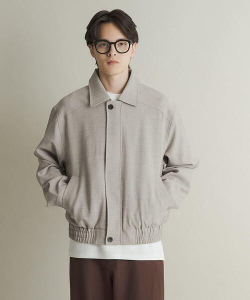 SENSE OF PLACE by URBAN RESEARCH（センスオブプレイスバイアーバンリサーチ）の「メランジバルーンジップブルゾン（ブルゾン・メンズ・ブラック/ベージュ/パープル・MEDIUM/LARGE）」の14枚目の写真