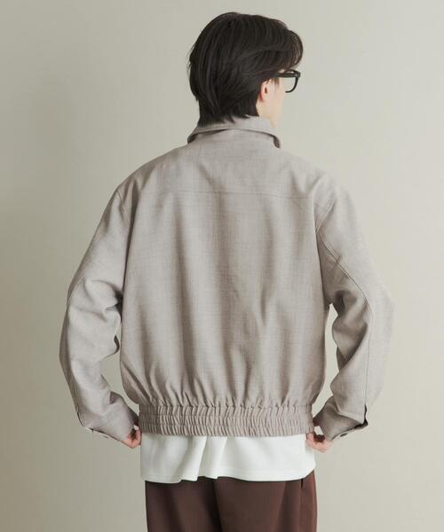 SENSE OF PLACE by URBAN RESEARCH（センスオブプレイスバイアーバンリサーチ）の「メランジバルーンジップブルゾン（ブルゾン・メンズ・ブラック/ベージュ/パープル・MEDIUM/LARGE）」の15枚目の写真