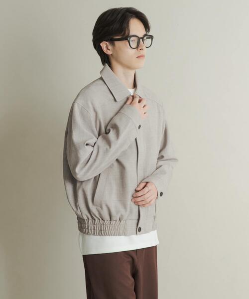 SENSE OF PLACE by URBAN RESEARCH（センスオブプレイスバイアーバンリサーチ）の「メランジバルーンジップブルゾン（ブルゾン・メンズ・ブラック/ベージュ/パープル・MEDIUM/LARGE）」の16枚目の写真