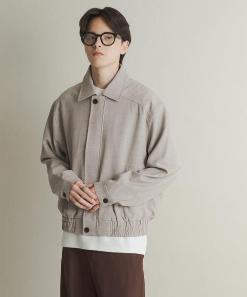 SENSE OF PLACE by URBAN RESEARCH（センスオブプレイスバイアーバンリサーチ）の「メランジバルーンジップブルゾン（ブルゾン・メンズ・ブラック/ベージュ/パープル・MEDIUM/LARGE）」の18枚目の写真