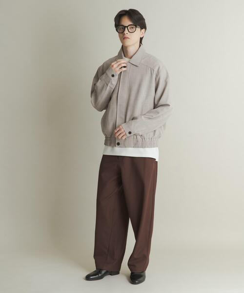 SENSE OF PLACE by URBAN RESEARCH（センスオブプレイスバイアーバンリサーチ）の「メランジバルーンジップブルゾン（ブルゾン・メンズ・ブラック/ベージュ/パープル・MEDIUM/LARGE）」の19枚目の写真