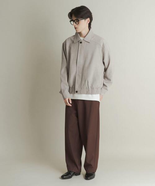 SENSE OF PLACE by URBAN RESEARCH（センスオブプレイスバイアーバンリサーチ）の「メランジバルーンジップブルゾン（ブルゾン・メンズ・ブラック/ベージュ/パープル・MEDIUM/LARGE）」の20枚目の写真