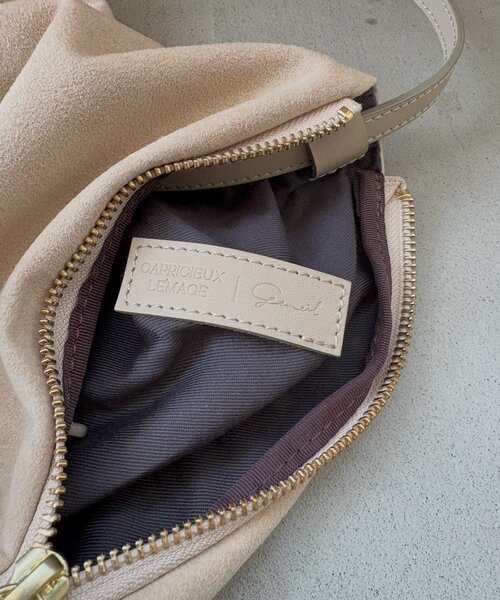 gemeil（ジェムイル）の「【LE'MAGE×gemeilコラボ】スエードワンハンドルバッグ(CE-1599)（ショルダーバッグ・レディース・ホワイト系その他/ダークブラウン/キャメル・FREE）」の9枚目の写真