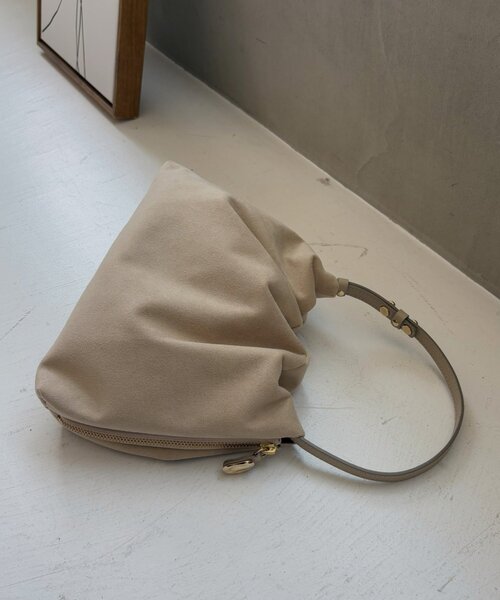 gemeil（ジェムイル）の「【LE'MAGE×gemeilコラボ】スエードワンハンドルバッグ(CE-1599)（ショルダーバッグ・レディース・ホワイト系その他/ダークブラウン/キャメル・FREE）」の10枚目の写真