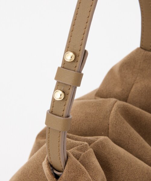 gemeil（ジェムイル）の「【LE'MAGE×gemeilコラボ】スエードワンハンドルバッグ(CE-1599)（ショルダーバッグ・レディース・ホワイト系その他/ダークブラウン/キャメル・FREE）」の20枚目の写真