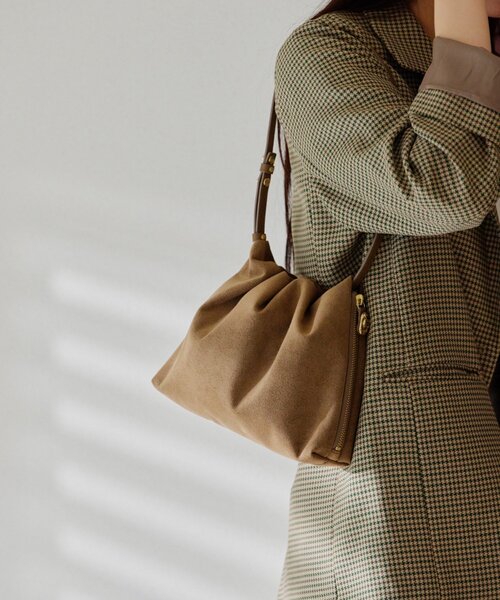 LE'MAGE×gemeilコラボ】スエードワンハンドルバッグ(CE-1599