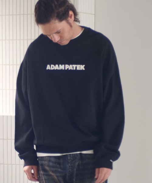 ADAM PATEK(アダムパテック)の「msw1755-logo crewneck スウェット(AP2524025)(スウェット・メンズ・ブラック/ミックスグレー/ブラック系その他・1/2)」の5枚目の写真