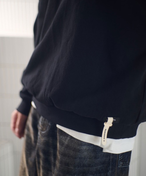 ADAM PATEK(アダムパテック)の「msw1755-logo crewneck スウェット(AP2524025)(スウェット・メンズ・ブラック/ミックスグレー/ブラック系その他・1/2)」の10枚目の写真