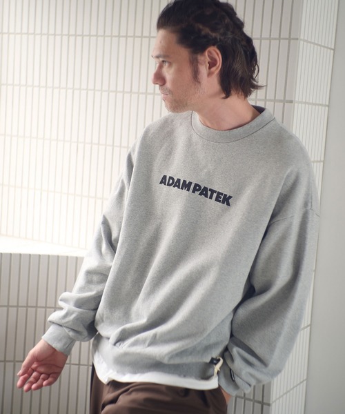 ADAM PATEK(アダムパテック)の「msw1755-logo crewneck スウェット(AP2524025)(スウェット・メンズ・ブラック/ミックスグレー/ブラック系その他・1/2)」の12枚目の写真