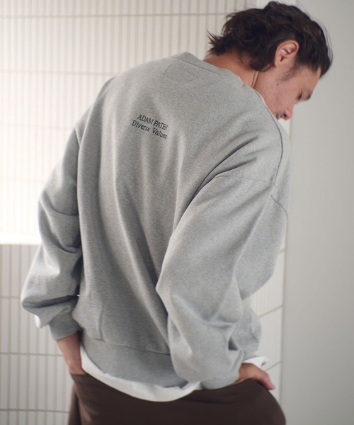 ADAM PATEK(アダムパテック)の「msw1755-logo crewneck スウェット(AP2524025)(スウェット・メンズ・ブラック/ミックスグレー/ブラック系その他・1/2)」の13枚目の写真