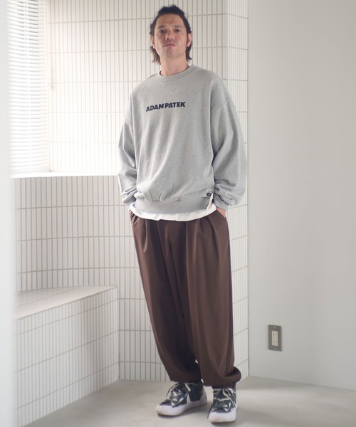 ADAM PATEK(アダムパテック)の「msw1755-logo crewneck スウェット(AP2524025)(スウェット・メンズ・ブラック/ミックスグレー/ブラック系その他・1/2)」の14枚目の写真