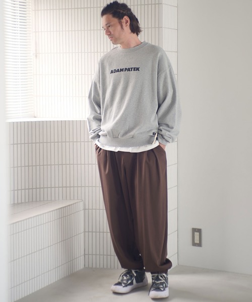 ADAM PATEK(アダムパテック)の「msw1755-logo crewneck スウェット(AP2524025)(スウェット・メンズ・ブラック/ミックスグレー/ブラック系その他・1/2)」の15枚目の写真