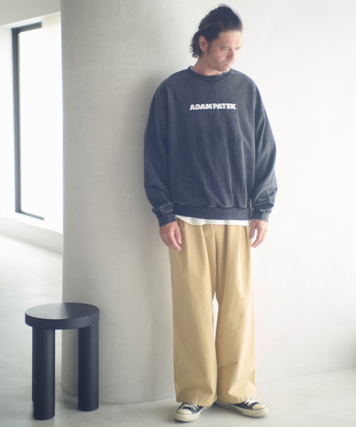ADAM PATEK(アダムパテック)の「msw1755-logo crewneck スウェット(AP2524025)(スウェット・メンズ・ブラック/ミックスグレー/ブラック系その他・1/2)」の22枚目の写真
