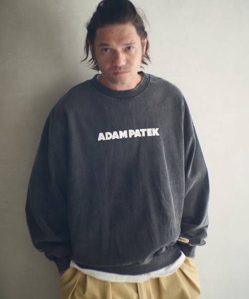 ADAM PATEK(アダムパテック)の「msw1755-logo crewneck スウェット(AP2524025)(スウェット・メンズ・ブラック/ミックスグレー/ブラック系その他・1/2)」の16枚目の写真
