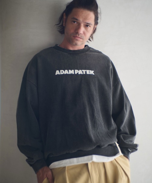 ADAM PATEK(アダムパテック)の「msw1755-logo crewneck スウェット(AP2524025)(スウェット・メンズ・ブラック/ミックスグレー/ブラック系その他・1/2)」の17枚目の写真