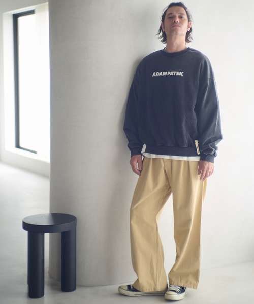 ADAM PATEK(アダムパテック)の「msw1755-logo crewneck スウェット(AP2524025)(スウェット・メンズ・ブラック/ミックスグレー/ブラック系その他・1/2)」の20枚目の写真