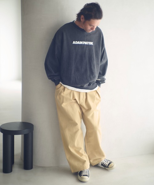 ADAM PATEK(アダムパテック)の「msw1755-logo crewneck スウェット(AP2524025)(スウェット・メンズ・ブラック/ミックスグレー/ブラック系その他・1/2)」の21枚目の写真