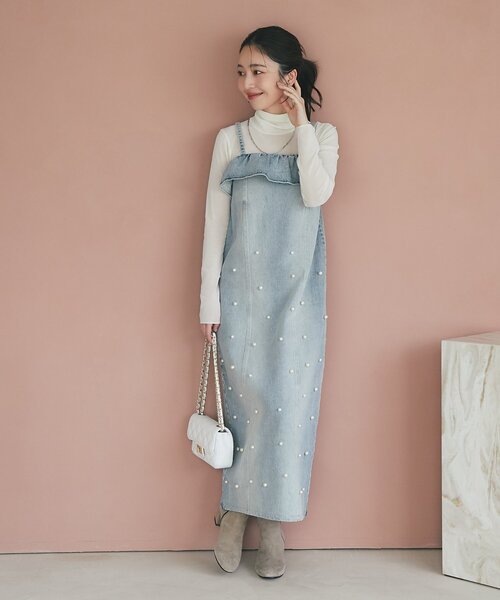 La boutique BonBon(ラブティックボンボン)の「【オウレンティ】マットタッチキルティングチェーンバッグ(ハンドバッグ・レディース・オフホワイト/ピンク/ダークグレー・FREE)」の13枚目の写真