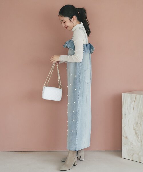 La boutique BonBon(ラブティックボンボン)の「【オウレンティ】マットタッチキルティングチェーンバッグ(ハンドバッグ・レディース・オフホワイト/ピンク/ダークグレー・FREE)」の14枚目の写真