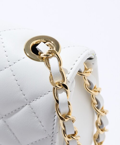 La boutique BonBon(ラブティックボンボン)の「【オウレンティ】マットタッチキルティングチェーンバッグ(ハンドバッグ・レディース・オフホワイト/ピンク/ダークグレー・FREE)」の20枚目の写真