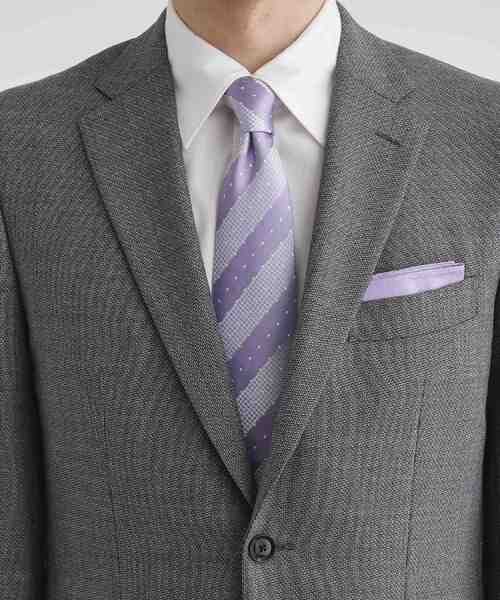 TAKEO KIKUCHI(タケオキクチ)の「フォーマルBOX チーフ&ネクタイセット(ネクタイ・メンズ・ホワイト/シルバー/ライトグリーン/ピンク/パープル・00)」の8枚目の写真