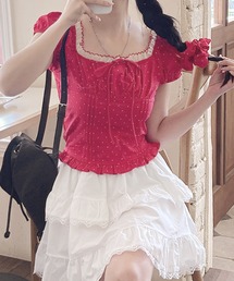 frunco（フランコ）の「【ZOZOTOWN限定】シュシュ付きドットブラウス（シャツ/ブラウス）」