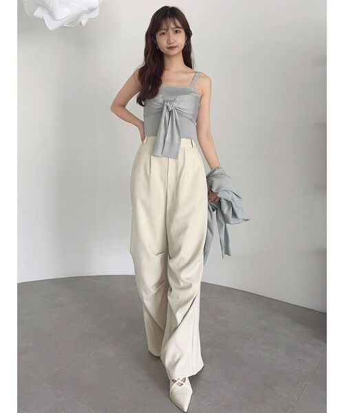 dazzlin（ダズリン）の「片結びニットビスチェ（キャミソール・レディース・パープル/オフホワイト/ブルー/その他1・FREE）」の9枚目の写真