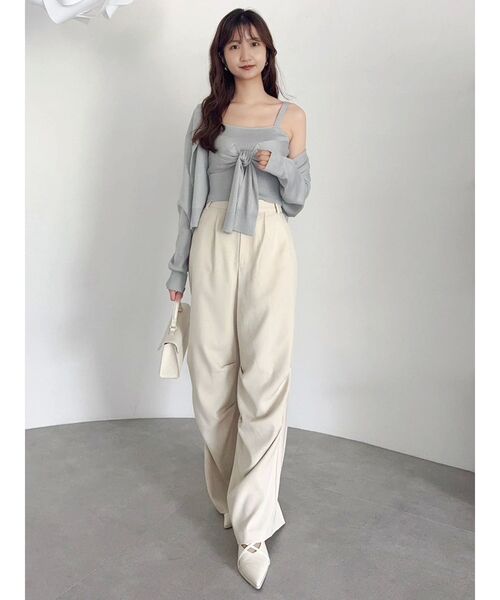 dazzlin（ダズリン）の「片結びニットビスチェ（キャミソール・レディース・パープル/オフホワイト/ブルー/その他1・FREE）」の13枚目の写真