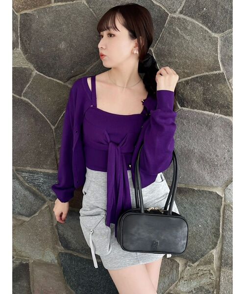 片結びニットビスチェ（キャミソール）｜dazzlin（ダズリン）の