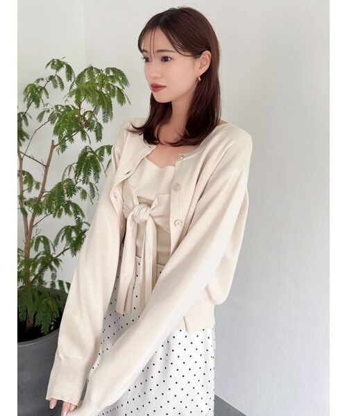 dazzlin（ダズリン）の「片結びニットビスチェ（キャミソール・レディース・パープル/オフホワイト/ブルー/その他1・FREE）」の20枚目の写真