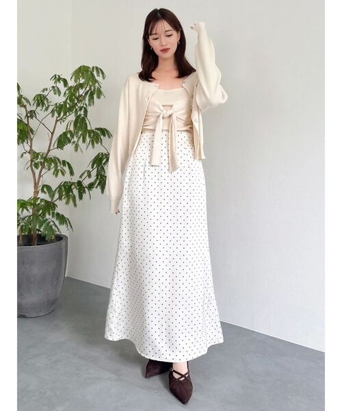 dazzlin（ダズリン）の「片結びニットビスチェ（キャミソール・レディース・パープル/オフホワイト/ブルー/その他1・FREE）」の21枚目の写真